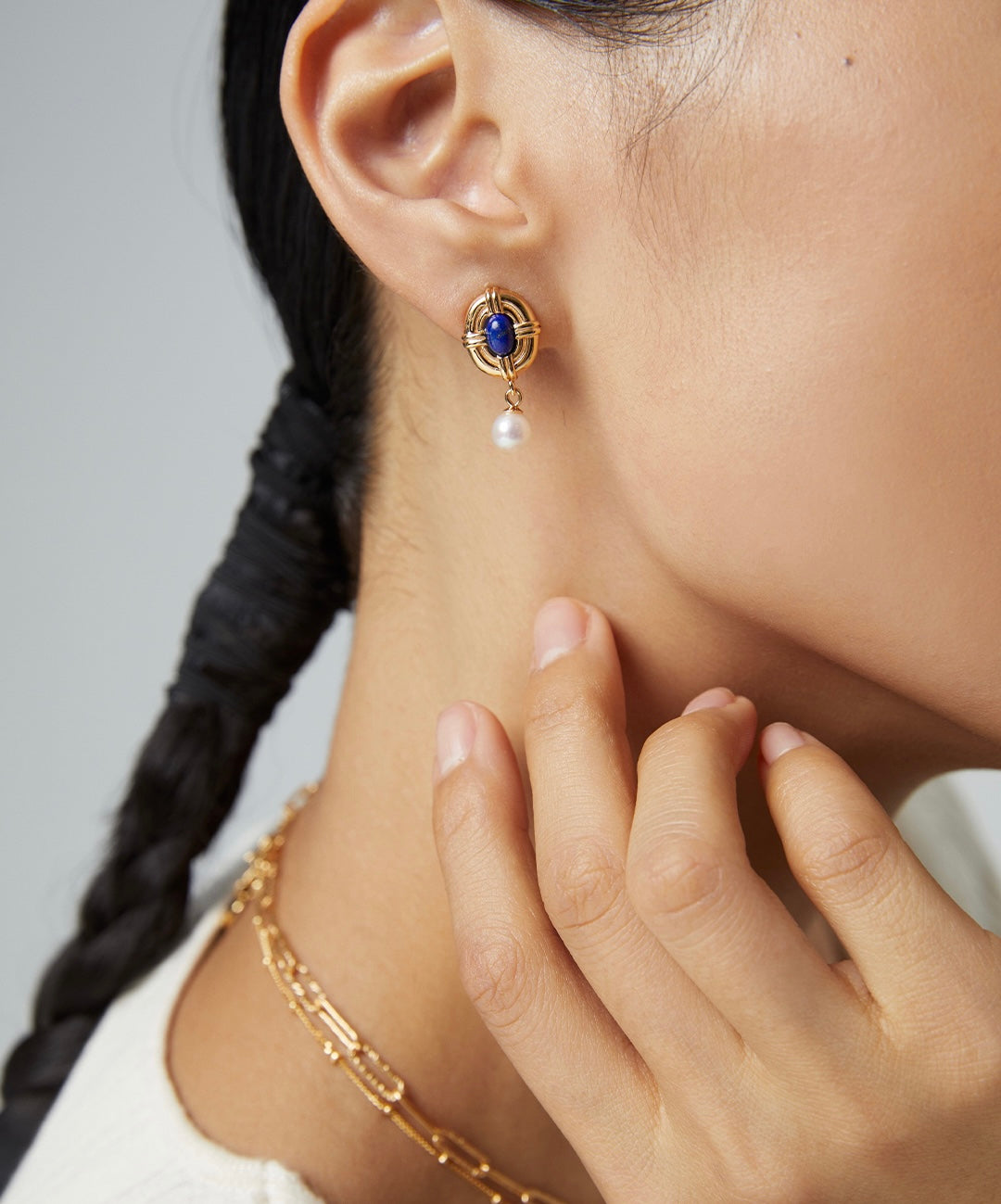 sterling silver nature pearl earrings，tuiquoise earrings, gemstone earrings, jewelry, vintage jewelry, jewellery