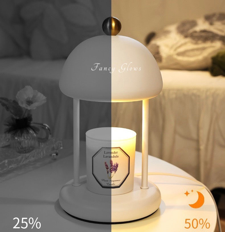 Candle Warmer Lamp with Timer, Dimmable Candle Lamp Warmer Electric Candle Warmer Compatible with Small and Large Scented Candles, Candle Melter for Bedroom Home Decor Gifts for Mom (Black)